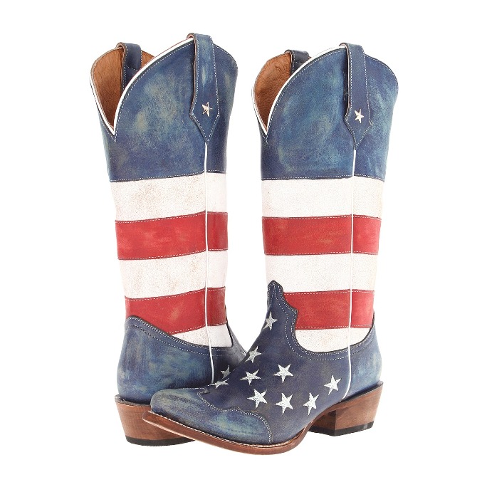 Roper American Flag Snip Toe Cowboy Boot